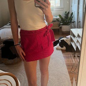 Pink mini skort